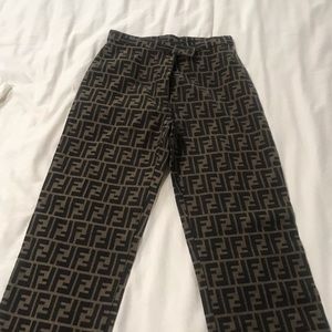 fendi pants logo